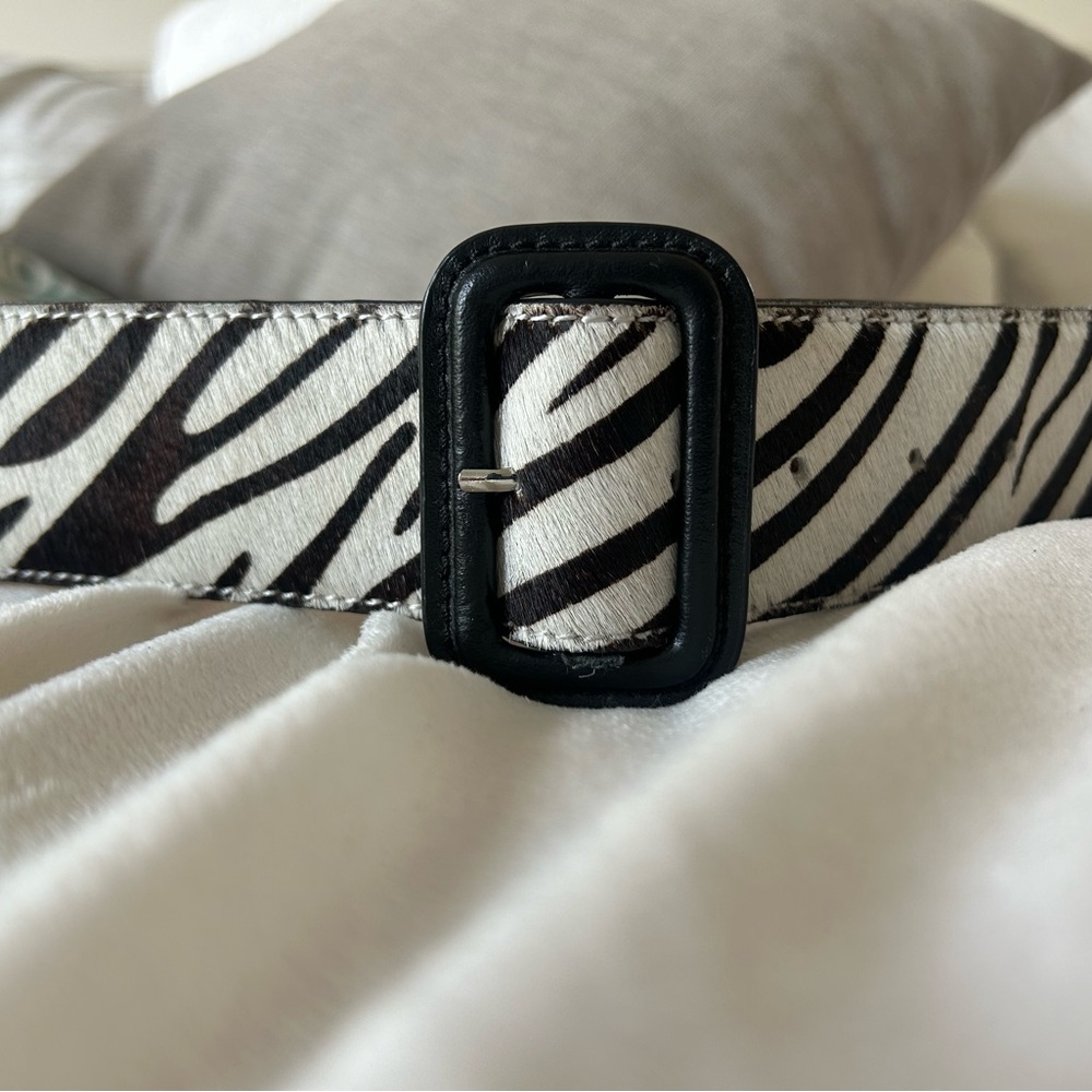 Zebra Pattern Belt